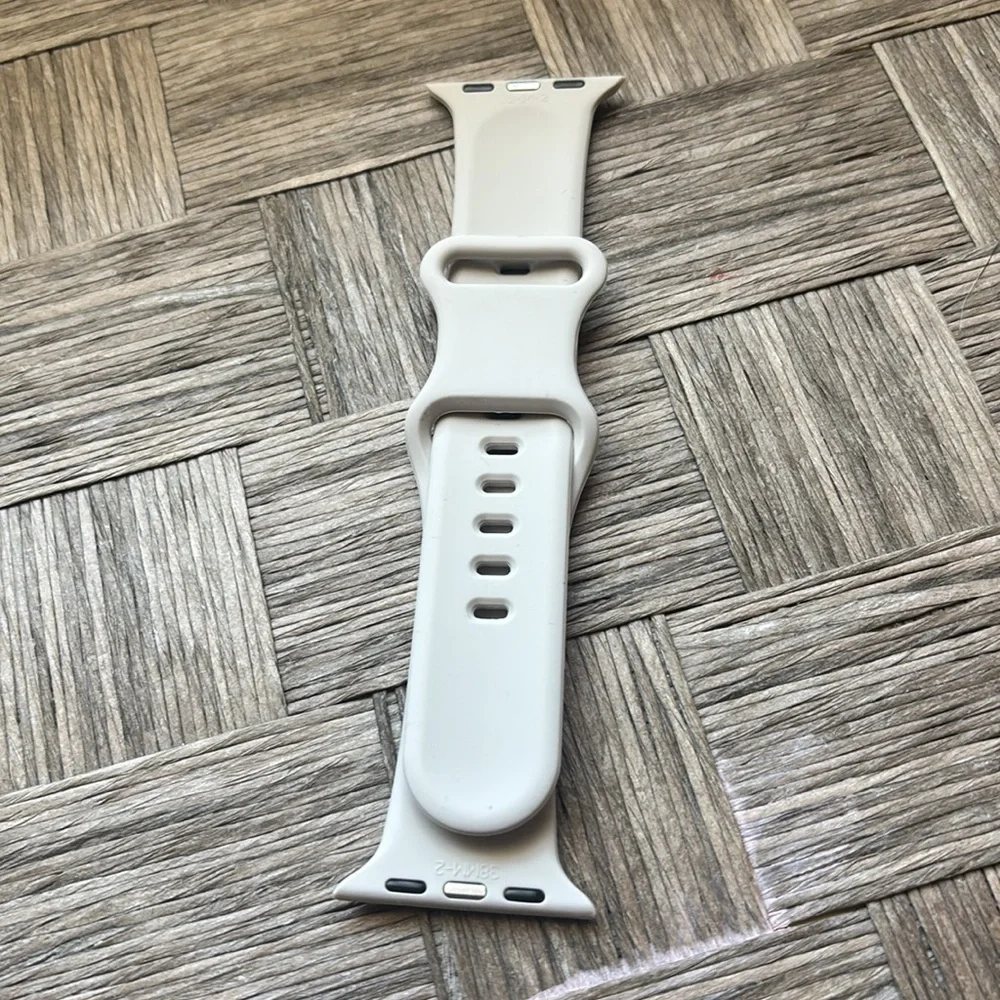 White Silicone Smartwatch Band